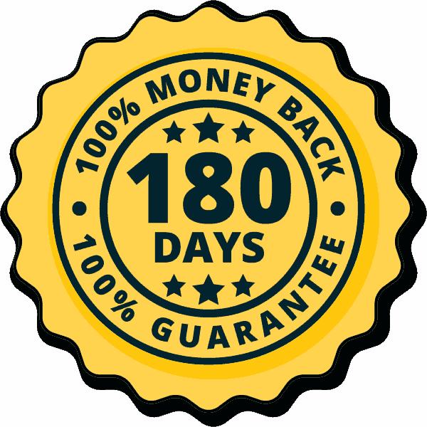 Boostaro 100% Satisfaction 180 Days Money Back Guarantee